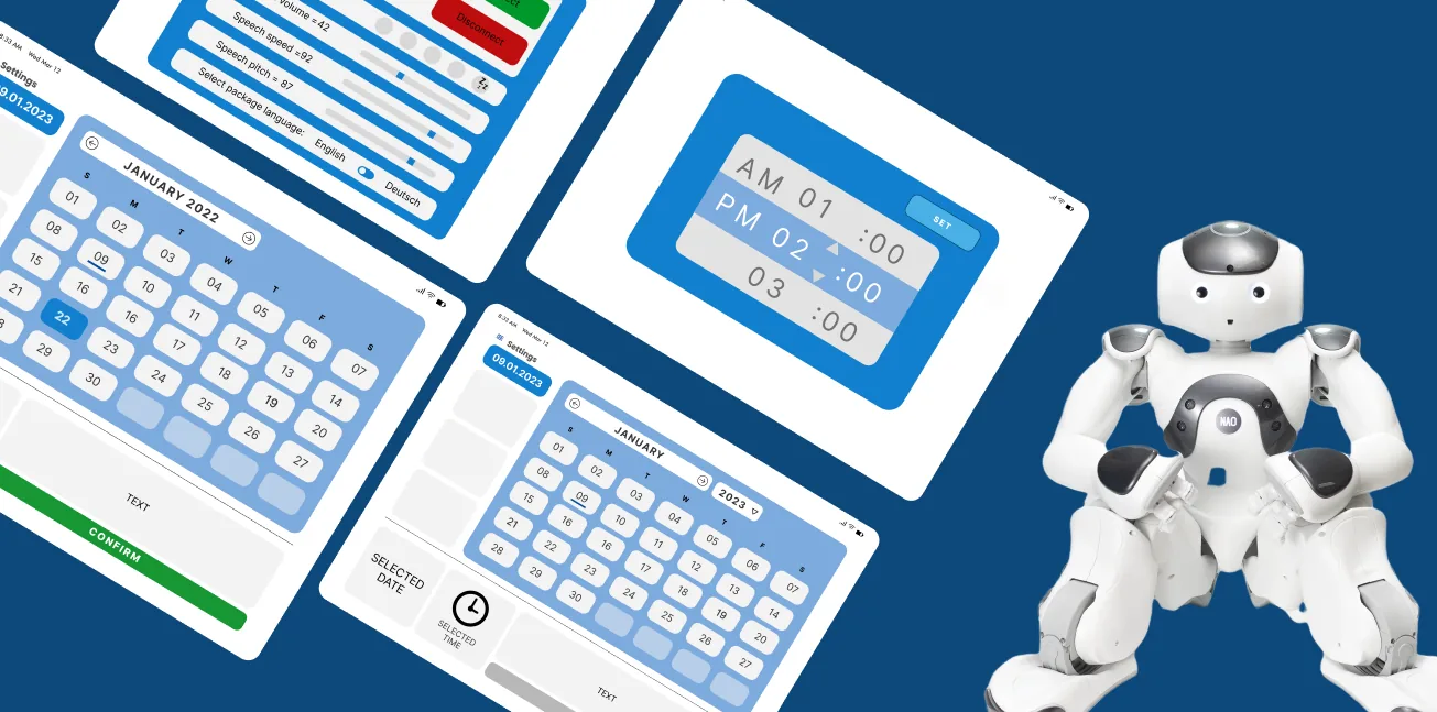 RoboMind scheduling app and the NAO robot