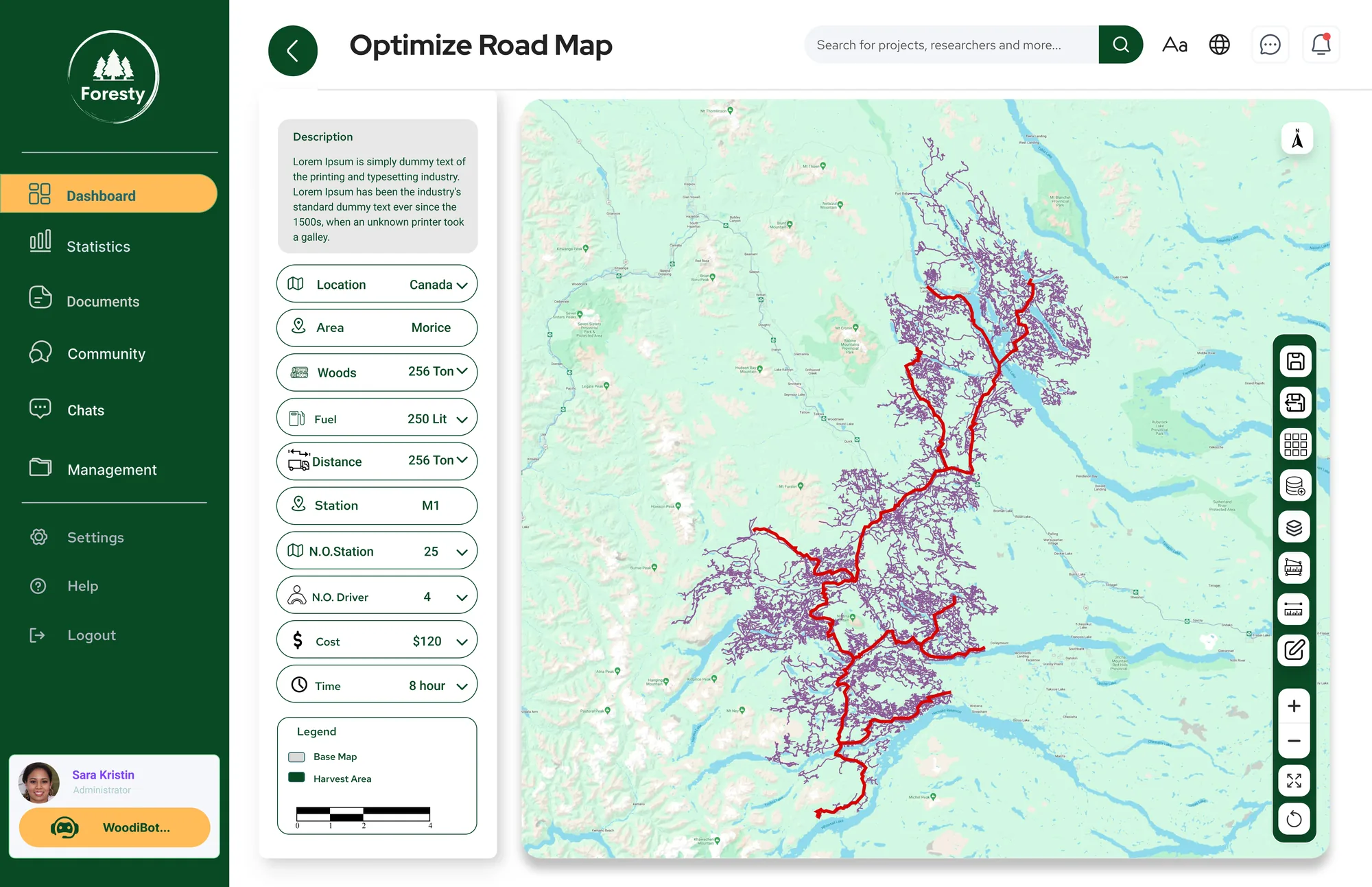 Optimize Road Map with the optimized route