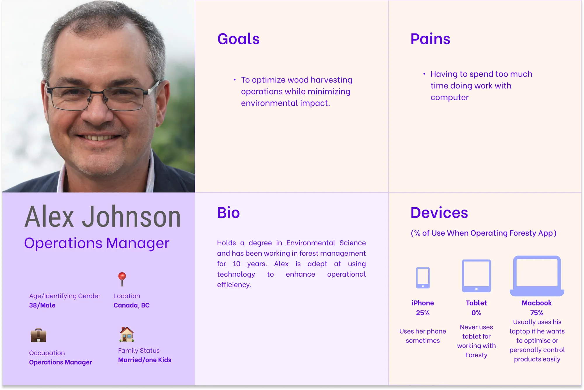 Persona: Alex Johnson, operations manager